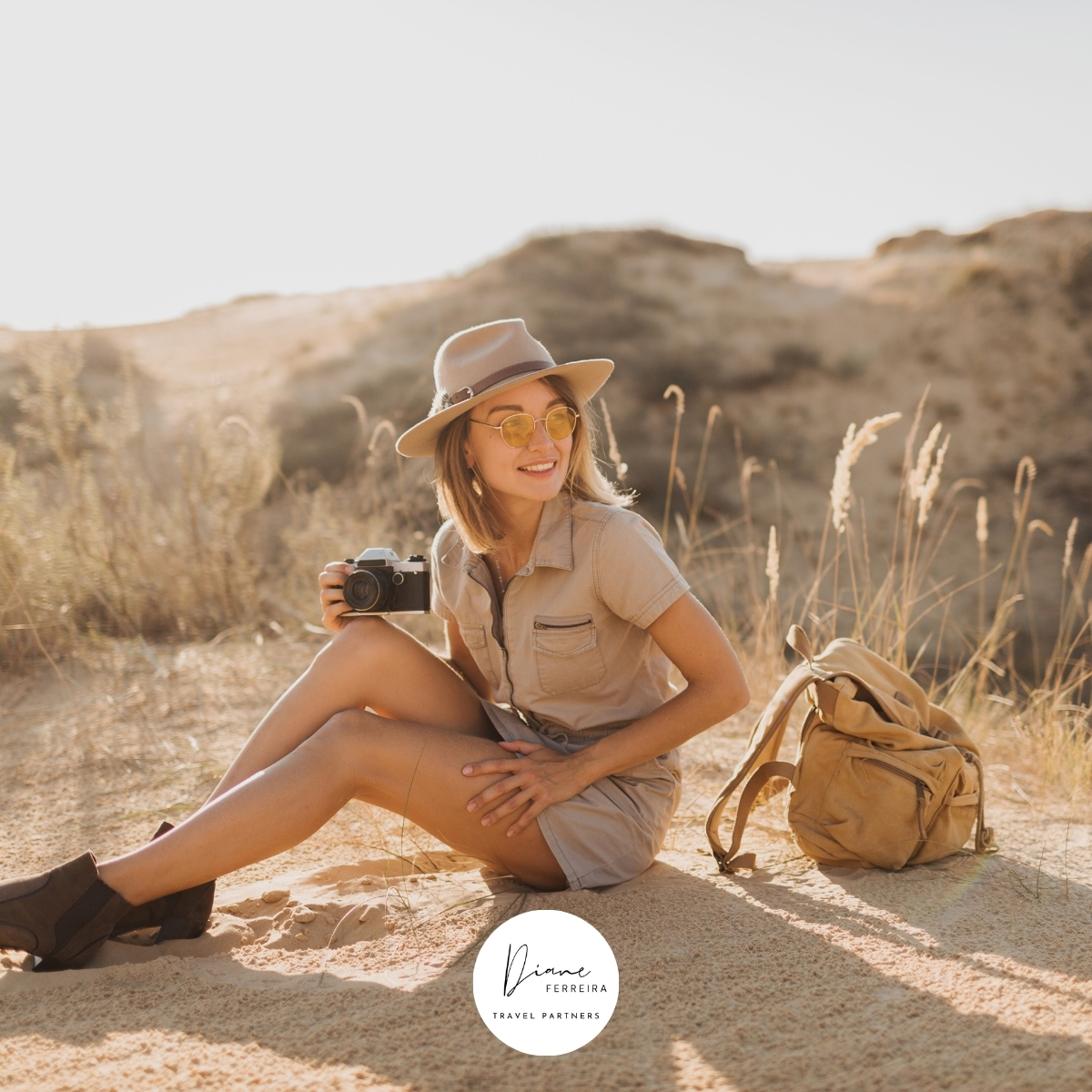 woman in desert walking on safari - for post on why are safaris so expensive